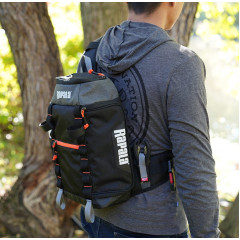 Fishing backpack for tackle Rapala Venture 8 Backpack RV8SP capacity 8 liters black-gray melange