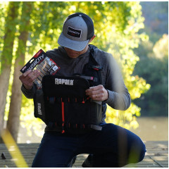 Fishing backpack for tackle Rapala Venture 8 Backpack RV8SP capacity 8 liters black-gray melange