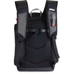Рюкзак рыболовный для снастей Rapala Venture 13 Backpack RV13BP объемом 13 литров черно-серый меланж