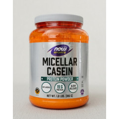 Протеїн казеїновий NOW Foods Sports Micellar Casein спортивне харчування для набору м'язової маси та відновлення м'язів порошок 816 г