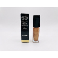 Сверкающие кремовые тени для глаз Chanel Ombre Première Laque цвет 27 Or Ambré (золотой глиттер) 6 мл