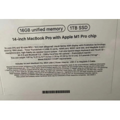 Apple MacBook Pro 14.2" Laptop (1TB SSD / 16GB) MKGQ3ZE