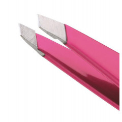 Пінцет для брів Tweezerman Petite Mini Slant відтінок Neon Pink, міні розмір