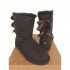 UGG Australia Bailey Bow Chocolate with ribbons (size 39)