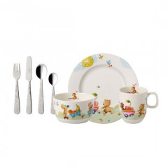Набор посуды и столовых приборов Villeroy & Boch для детей Hungry as a Bear из 7 предметов
