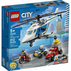 Конструктор LEGO City 60243 Гонитва на поліцейському гелікоптері