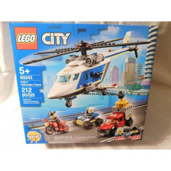 Конструктор LEGO City 60243 Гонитва на поліцейському гелікоптері