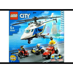 Конструктор LEGO City 60243 Гонитва на поліцейському гелікоптері