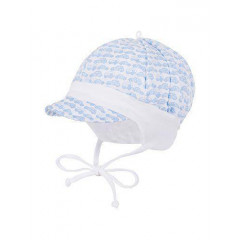 Original cotton cap for boy Maximo with ties, size 43