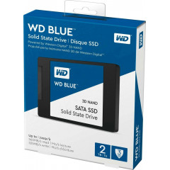 Solid state internal SSD Western Digital SATA 2TB (WDS200T2B0A) WD Blue 2.5 SATA III