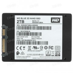 Solid state internal SSD Western Digital SATA 2TB (WDS200T2B0A) WD Blue 2.5 SATA III