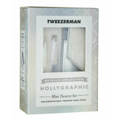 Набір пінцетів для брів Tweezerman Metallic Collection HOLLYGRAPHIC Mini Set Tweeze