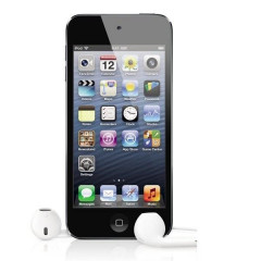 Apple iPod Touch 16 GB 5th Gen A1509 MP3 Player, black + silver.