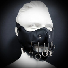 Leather mask Beyond Masquerade in a steampunk, Burning Man, cyberpunk style
