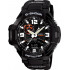 Japanese Casio G-SHOCK GA-1000-1A watch with compass and temperature sensor, black.