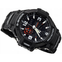 Японские часы Casio G-SHOCK GA-1000-1A с компасом и датчиком температуры черные