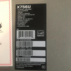 Ноутбук ASUS x756UA екран 17.3