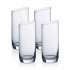 Set of 4 Villeroy & Boch 370ml glasses for long drinks from the NewMoon collection.