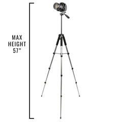 Ultimaxx UM-TR57 portable tripod 57 inches for digital SLR cameras in a case.