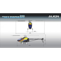 Вертоліт радіокерований іграшка Align T-Rex 250 PRO DFC Combo