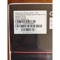 Накладні навушники Beats Solo 3 Wireless Headphones Black (MP582)
