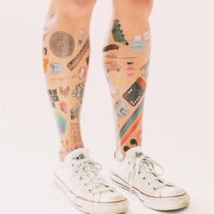 Набір наклейок-татуювань для Хеллоуіна від Jessica Hische Tattly, 313 штук