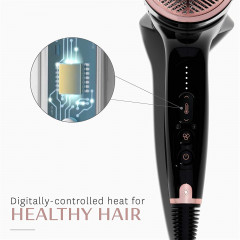 T3 Cura Luxe hair dryer, professional and ionizing, with auto-pause sensor.