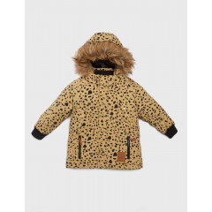 Куртка зимова Mini Rodini Expedition Siberia Jacket Beige, Бежевий, зростання 104/110