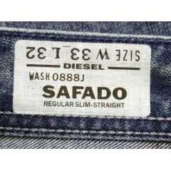 Джинси чоловічі Diesel Men's Safado 0888j Regular Slim Straight Jeans W34/L32 Size 10
