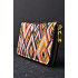 Women's wallet with 3 compartments with zippers.
