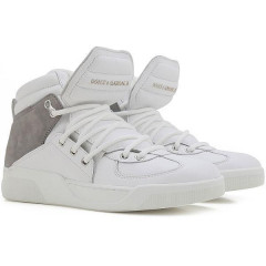 Ботинки мужские кожаные Dolce & Gabbana размер 41 (7.5) Белые