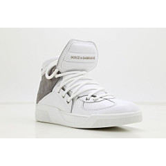 Men's leather boots Dolce & Gabbana size 41 (7.5) White.