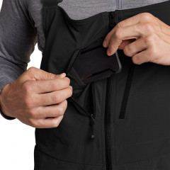 The male skiing jumpsuit Eddie Bauer Men's BC Freshline Bib size S.