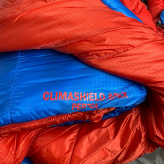 Спальний мішок з капюшоном (спальник) Eddie Bauer Igniter 20° Synthetic Sleeping Bag Синій з червоним