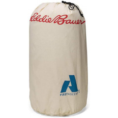 Hooded sleeping bag (sleeping bag) Eddie Bauer Igniter 20° Synthetic Sleeping Bag Blue with black.