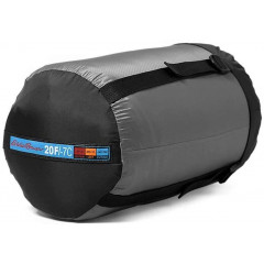 Hooded sleeping bag (sleeping bag) Eddie Bauer Igniter 20° Synthetic Sleeping Bag Blue with black.