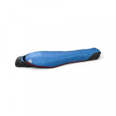Hooded sleeping bag (sleeping bag) Eddie Bauer Igniter 20° Synthetic Sleeping Bag Blue with black.