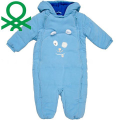 Winter jumpsuit Benetton - cosmonaut Baby Bear Boys Blue, height 62 cm, Blue.