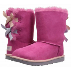 Ugg boots with ribbons UGG Australia Bailey Bow Kids Boot Pink Azalea/Icelandic (size 29)