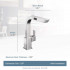 Moen S7597C Chrome One-Handle High Arc Pullout Kitchen Faucet with Ceramic Disk Valve, Chrome