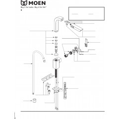 Кухонний змішувач з висувним виливом Moen S7597C Chrome One-Handle High Arc Pullout Kitchen Faucet, Хром