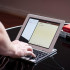 Bluetooth keyboard case for all models of iPad, made of aluminum.
