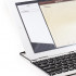 Bluetooth keyboard case for all models of iPad, made of aluminum.
