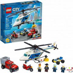 Конструктор LEGO City 60243 Гонитва на поліцейському гелікоптері