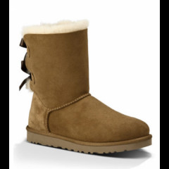 UGG Australia Bailey Bow Chestnut boots with ribbonssize 39)