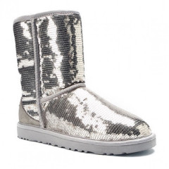 Ugg UGG Classic Short Sparkles Silver with sequins (size 40)