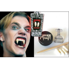 Canine teeth - incisors very large Graftobian Scarecrow Vampire Fangs Sabers