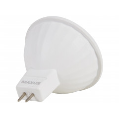 MAXUS Лампа світлодіодна 5W MR16 3000K 220V GU5.3