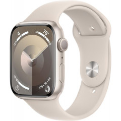 Apple Watch Series 9 GPS 45mm Starlight Aluminium with Starlight Sport Band M/L MR973