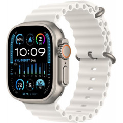 Apple Watch Ultra 2 GPS + Cellular 49mm Titanium Case with White Ocean Band MREJ3, MRF93
